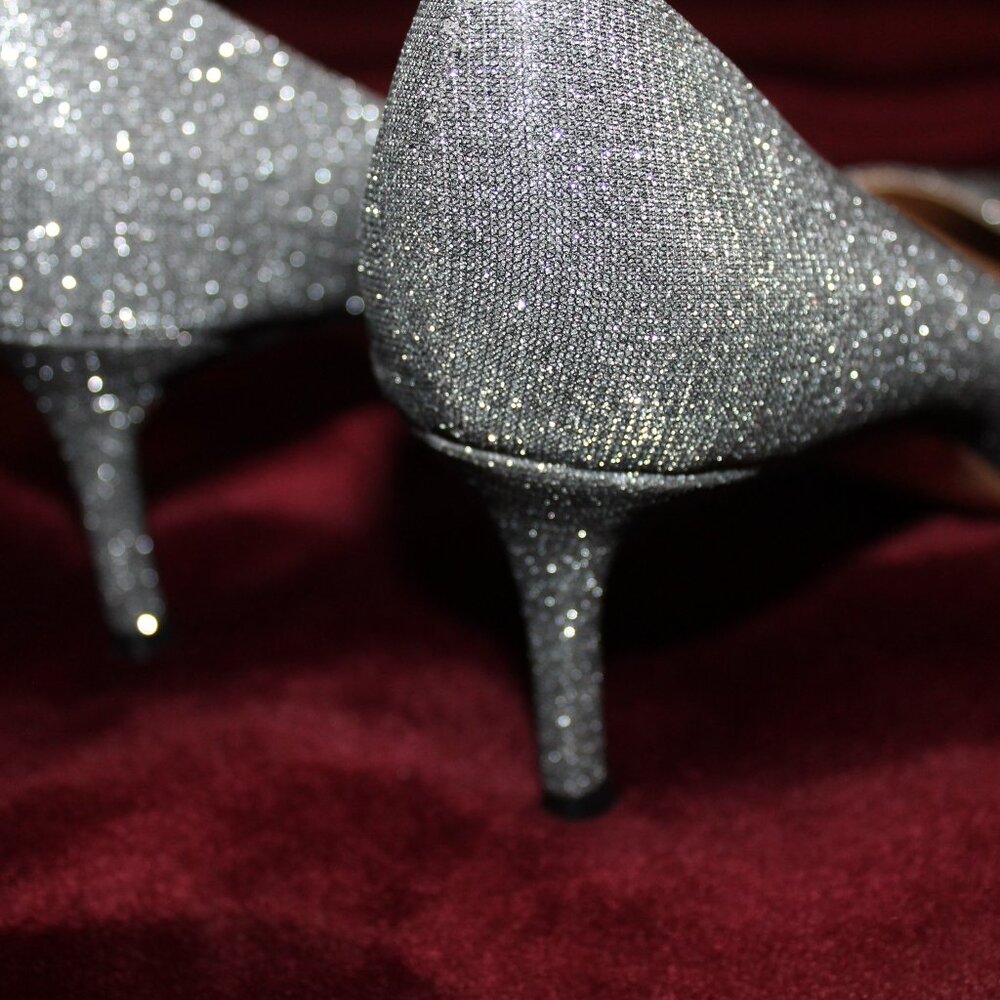 Nina sparkly silver heels - Picture 5 of 7